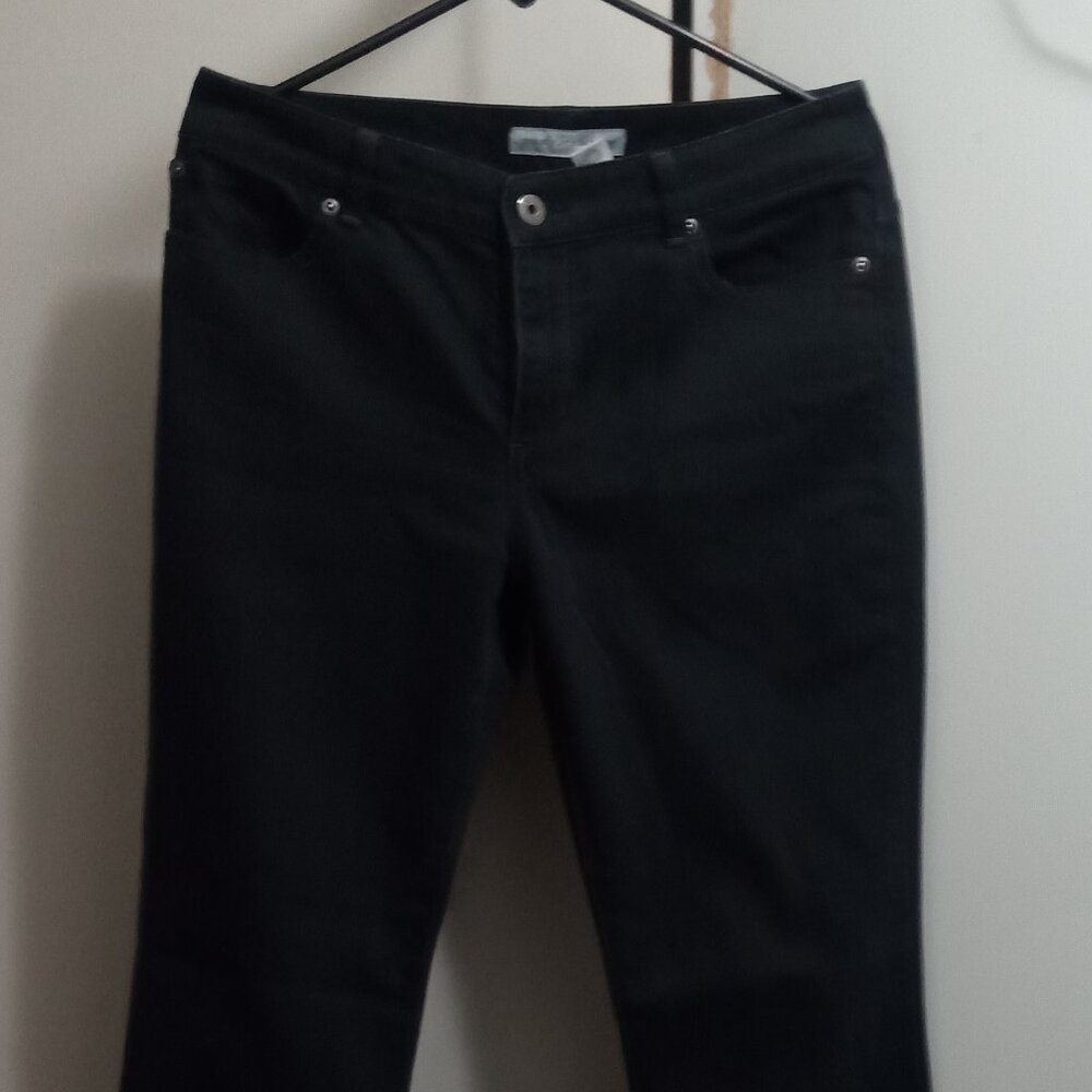 Chico's Platinum Denim jeans, black,  size 0.5 (=6)